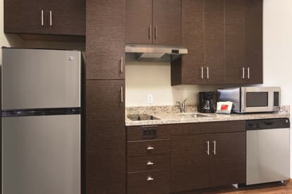 TownePlace Suites Harrisburg West 1 Queen Studio with Sofa Bed Kitchen Area