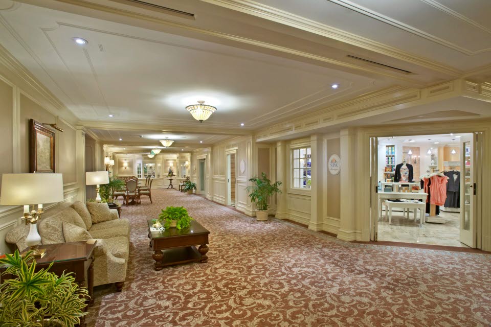 The Hotel Hershey Interior Hallway and Retail Shop